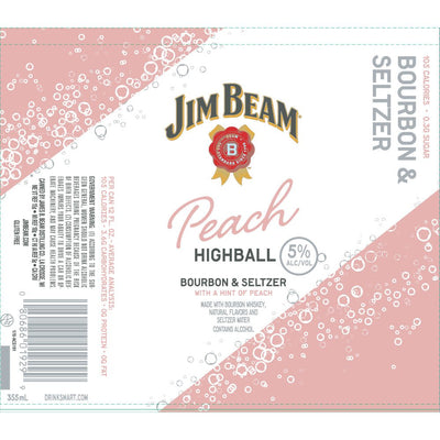 Jim Beam Peach Highball Bourbon & Seltzer - Main Street Liquor