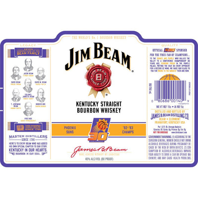 Jim Beam Phoenix Suns 30th Anniversary Edition - Main Street Liquor
