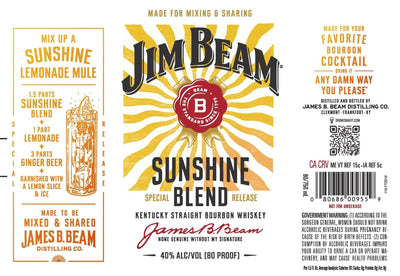 Jim Beam Sunshine Blend Special Release Kentucky Straight Bourbon Whiskey - Main Street Liquor