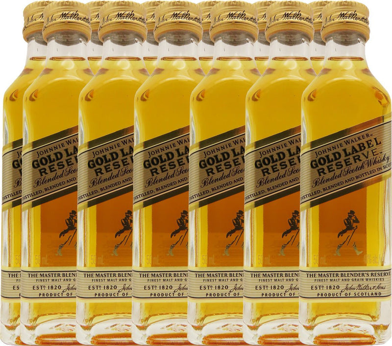 Johnnie Walker Gold Reserve Blended Scotch Whisky 50ml 12pk - Main Street Liquor