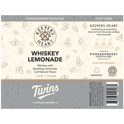 Keeper’s Heart Minnesota Twins Whiskey Lemonade Canned Cocktail - Main Street Liquor