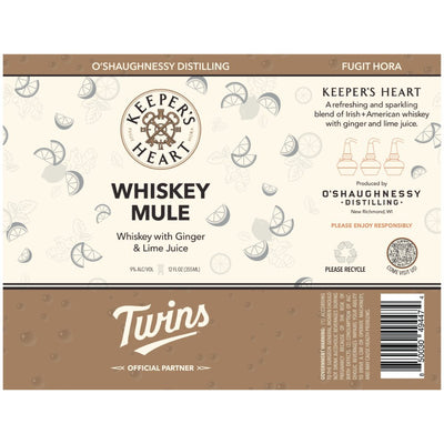 Keeper’s Heart Minnesota Twins Whiskey Mule Canned Cocktail - Main Street Liquor