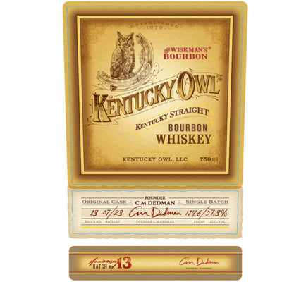 Kentucky Owl Bourbon Batch 13 - Main Street Liquor