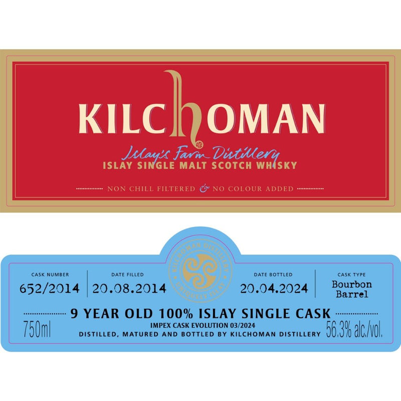 Kilchoman 9 Year Old ImpEx Cask Evolution 03/2024 - Main Street Liquor