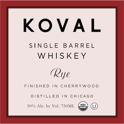 Koval Cherrywood Finish Rye - Main Street Liquor