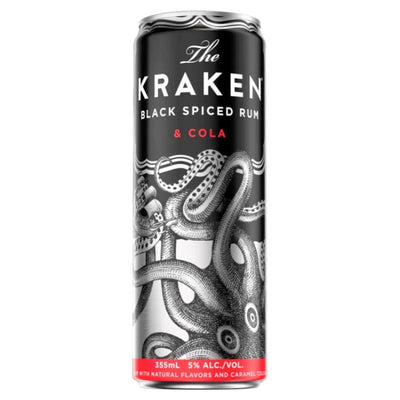 Kraken Black Spiced Rum & Cola Cocktail 4PK - Main Street Liquor