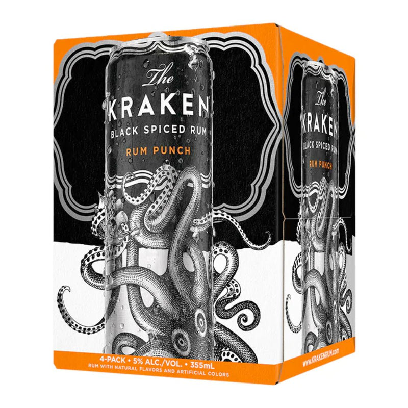 Kraken Black Spiced Rum Punch Cocktail 4PK - Main Street Liquor