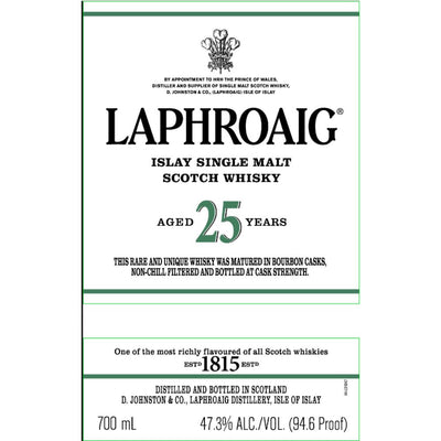 Laphroaig 25 Year Old Cask Strength 2023 Edition - Main Street Liquor