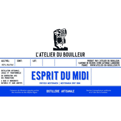 L'Atelier Du Bouilleur Esprit Du Midi - Main Street Liquor