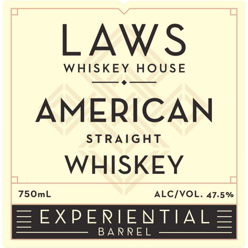 Laws Experiential Barrel American Straight Whiskey - Main Street Liquor