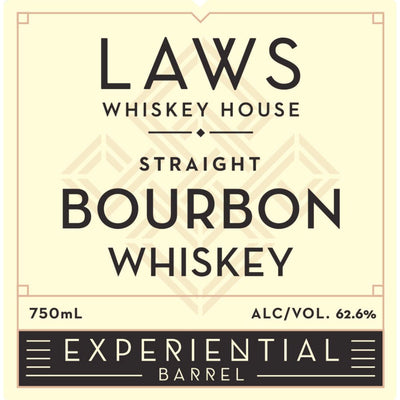 Laws Experiential Barrel Straight Bourbon - Main Street Liquor