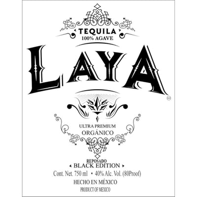 Laya Organic Reposado Tequila Black Edition - Main Street Liquor