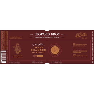 Leopold Bros Three Chamber Bottled in Bond Rye - Main Street Liquor