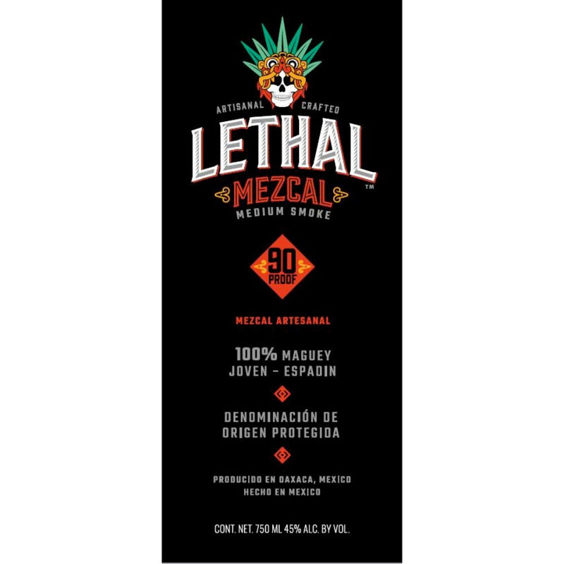 Lethal Mezcal Medium Smoke Mezcal Artesanal - Main Street Liquor