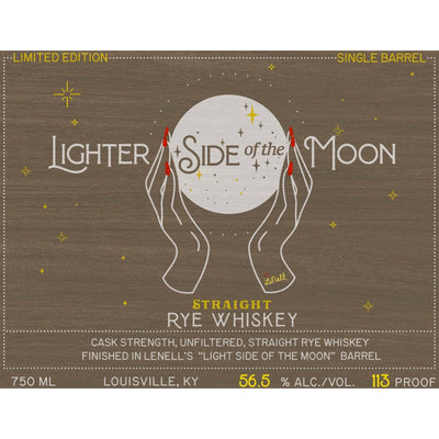 Lighter Side of the Moon Straight Rye Whiskey - Main Street Liquor