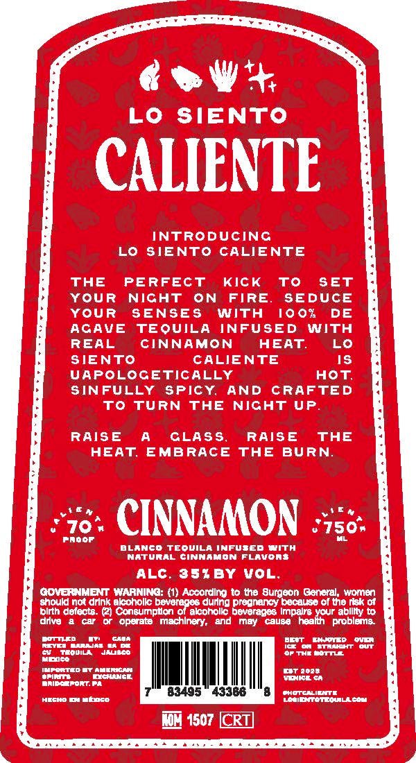 Lo Siento Caliente Cinnamon Blanco Tequila - Main Street Liquor