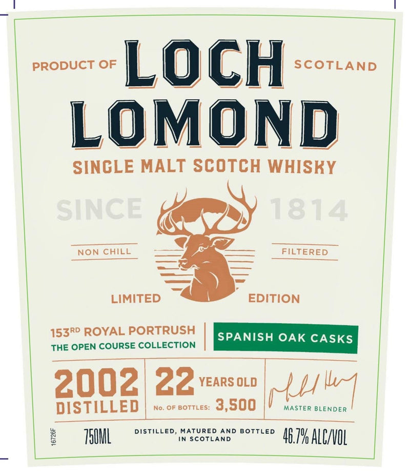 Loch Lomond 22 - Year - Old Single Malt Scotch Whisky Spanish Oak Casks - Main Street Liquor