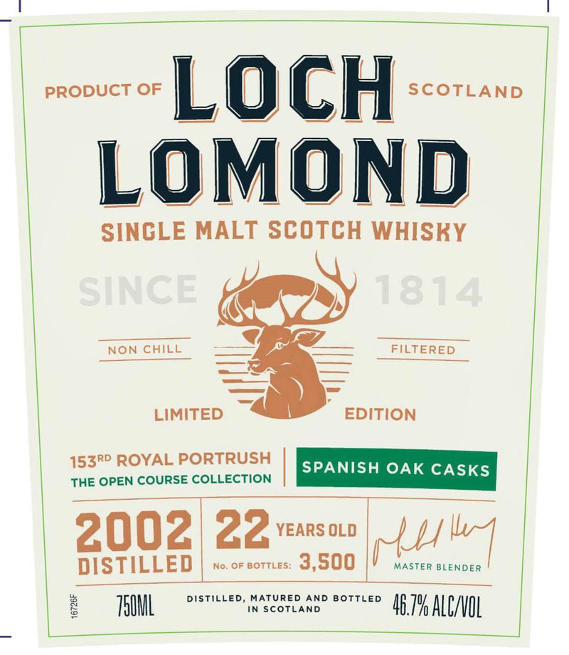 Loch Lomond 22 - Year - Old Single Malt Scotch Whisky The Open Course Collection - Main Street Liquor