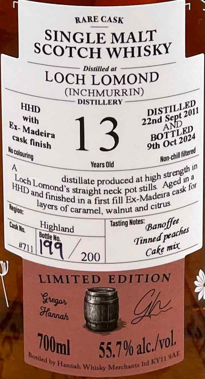 Loch Lomond Inchmurrin 13 - Year - Old Single Malt Scotch Whisky - Madeira Cask Finish - Main Street Liquor