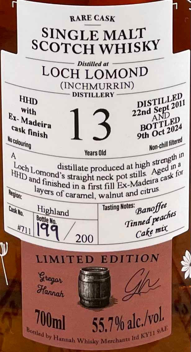 Loch Lomond Inchmurrin 13 - Year - Old Single Malt Scotch Whisky - Madeira Cask Finish - Main Street Liquor