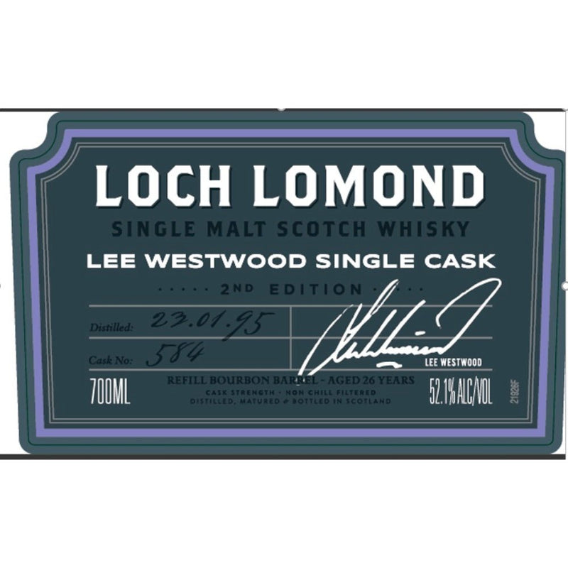Loch Lomond Lee Westwood 2nd Edition - Main Street Liquor