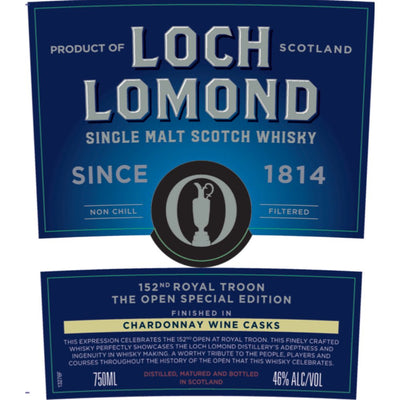 Loch Lomond The Open Special Edition 152nd Royal Troon - Main Street Liquor