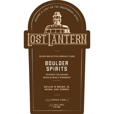 Lost Lantern Boulder Spirits Peated Colorado Single Malt - Main Street Liquor