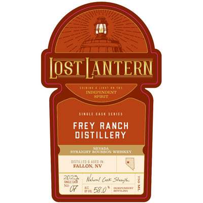 Lost Lantern Frey Ranch 5 Year Old Nevada Straight Bourbon - Main Street Liquor