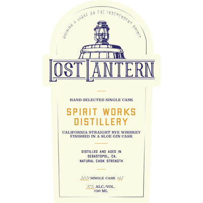 Lost Lantern Spirit Works Sloe Gin Cask Finished Straight Rye - Main Street Liquor