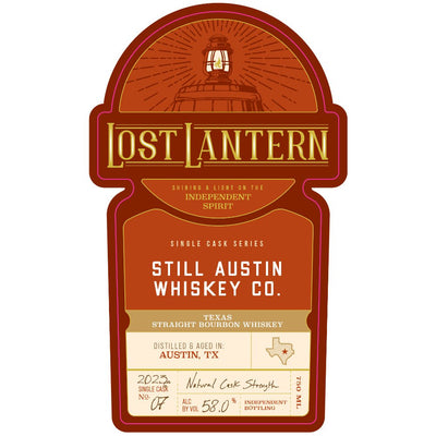 Lost Lantern Still Austin 4 Year Old Texas Straight Bourbon - Main Street Liquor