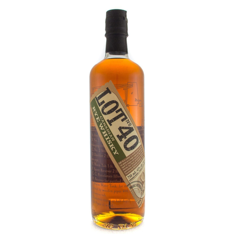 Lot No. 40 Canadian Rye Whisky - Main Street Liquor
