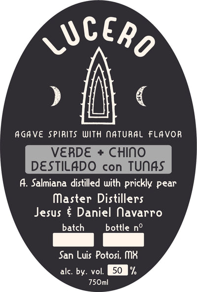 Lucero Verde + Chino Destilado con Tunas - A. Salmiana Distilled with Prickly Pear - Main Street Liquor