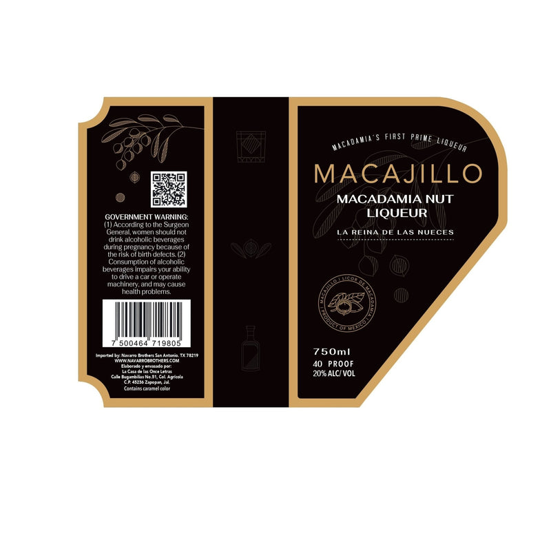 Macajillo Macadamia Nut Liqueur 750ml - Main Street Liquor