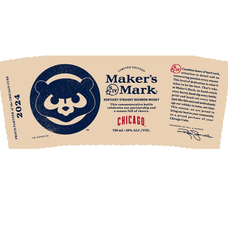 Maker’s Mark Chicago Cubs Straight Bourbon 2024 Release - Main Street Liquor