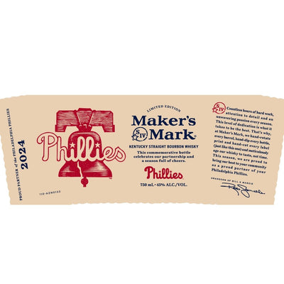 Maker’s Mark Philadelphia Phillies Straight Bourbon 2024 Release - Main Street Liquor