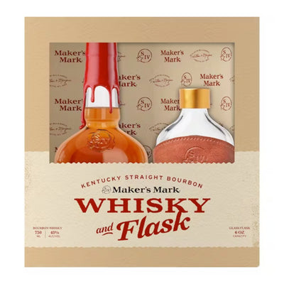 Maker's Mark Whisky and Flask - Main Street Liquor