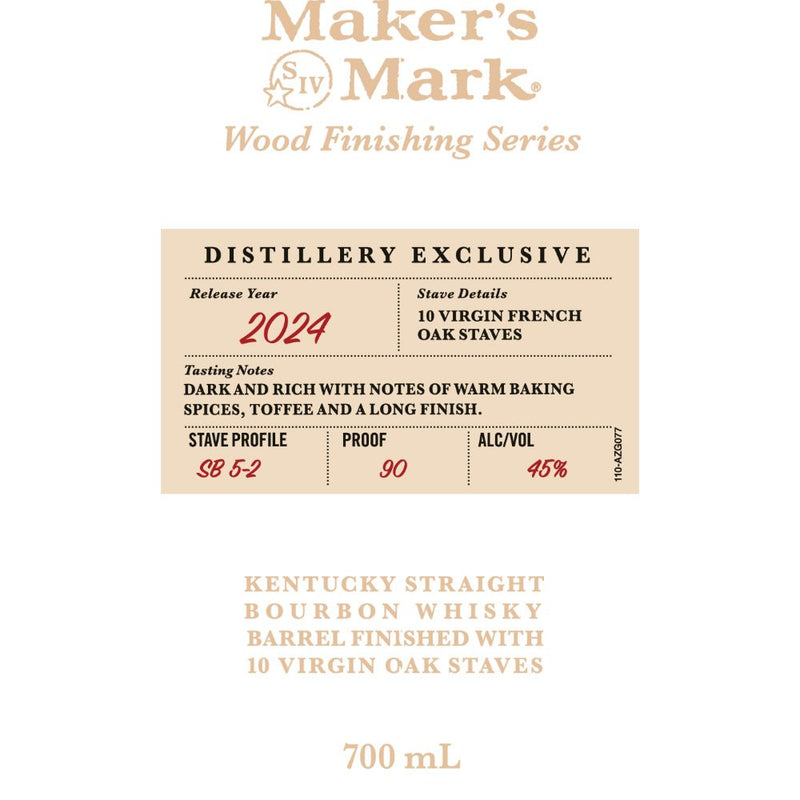 Maker’s Mark Wood Finishing Series 2024 Limited Release: Stave Profile SB 5-2 - Main Street Liquor