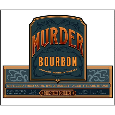 Milk Street Distillery Murder Bourbon - Main Street Liquor