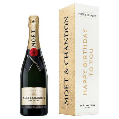 Moët Impérial Brut "Happy Birthday To You" Cardboard Box - Main Street Liquor