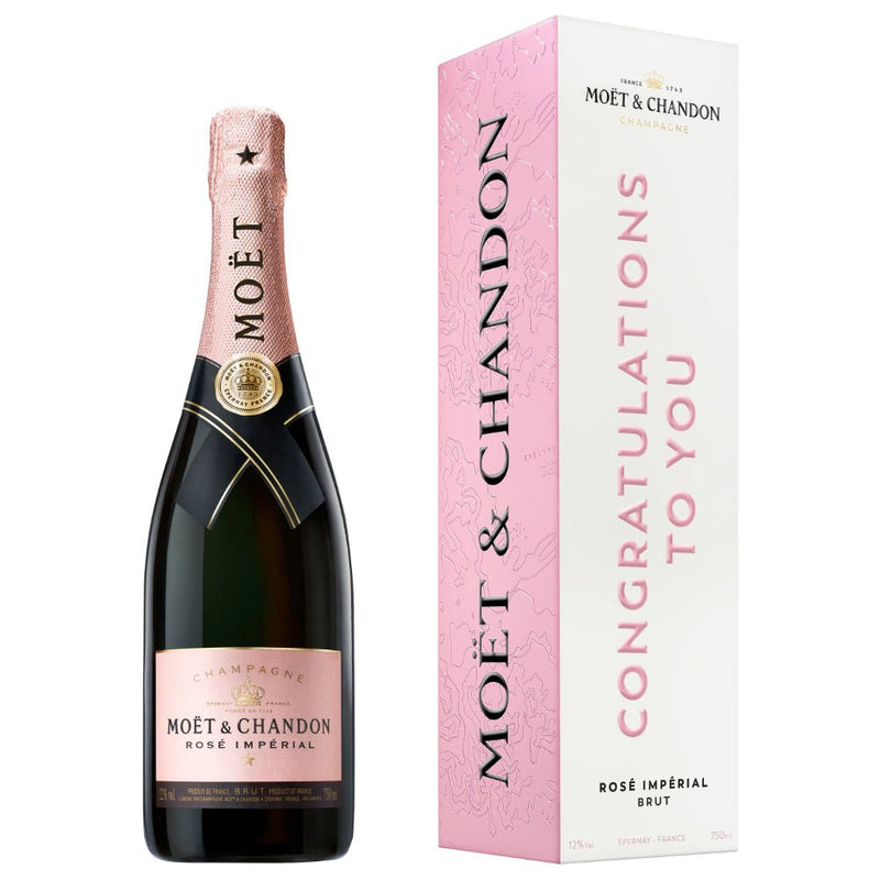 Moët Impérial Rosé "Congratulations To You" Cardboard Box - Main Street Liquor