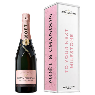 Moët Impérial Rosé "To Your Next Milestone" Cardboard Box - Main Street Liquor