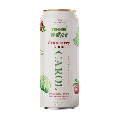 Mom Water Carol - Cranberry Lime Cocktail 12.oz 4 Pack - Main Street Liquor