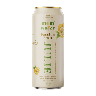 Mom Water Julie - Passion Fruit Cocktail 12.oz 4 Pack - Main Street Liquor