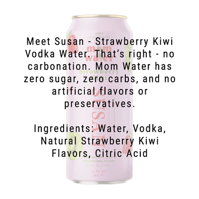 Mom Water Susan - Strawberry Kiwi Cocktail 12.oz 4 Pack - Main Street Liquor