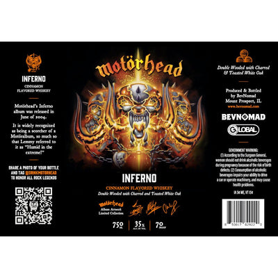 Motörhead Inferno Cinnamon Whiskey Limited Edition - Main Street Liquor