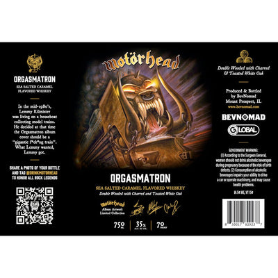 Motörhead Orgasmatron Sea Salted Caramel Whiskey Limited Edition - Main Street Liquor