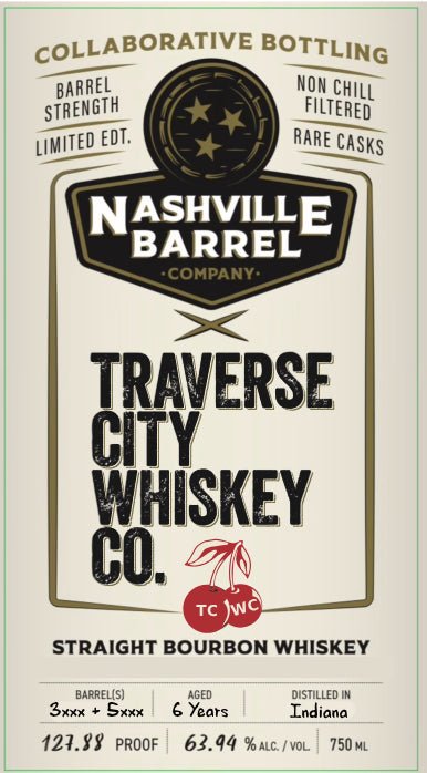 Nashville Barrel Co. Collaborative Bottling Traverse City Straight Bourbon Whiskey – 6 Years - Main Street Liquor