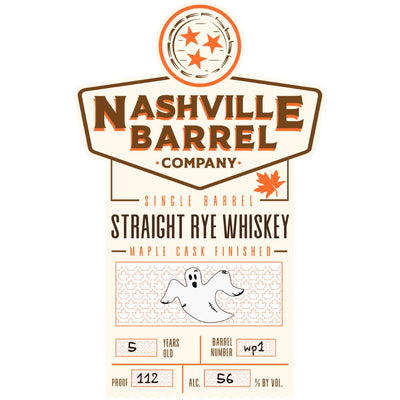 Nashville Barrel Company Single Barrel Rye Finished In Maple Casks - Main Street Liquor