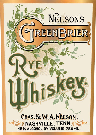 Nelson's Green Brier Rye Whiskey 750ml - Main Street Liquor