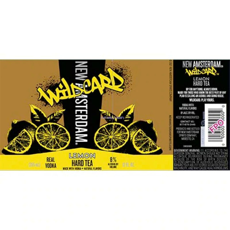 New Amsterdam Wildcard Lemon Hard Tea 4PK - Main Street Liquor